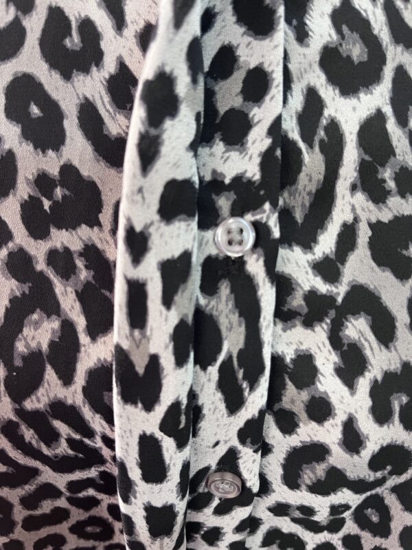 PETER MORRISSEY Leopard print long sleeve button up BLOUSE - Image 8