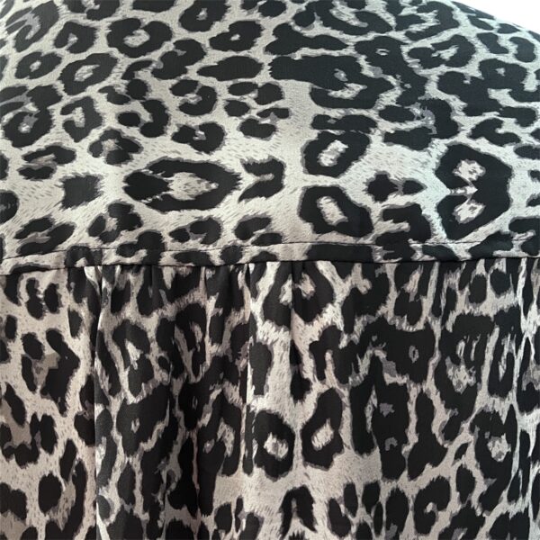 PETER MORRISSEY Leopard print long sleeve button up BLOUSE - Image 5