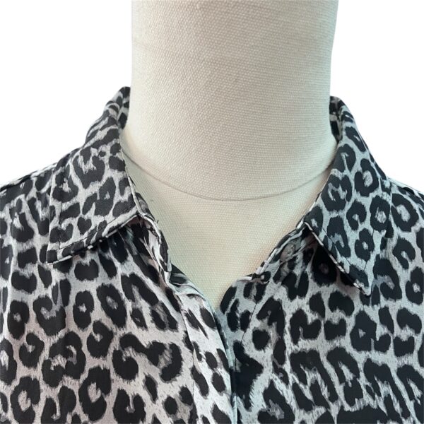 PETER MORRISSEY Leopard print long sleeve button up BLOUSE - Image 2