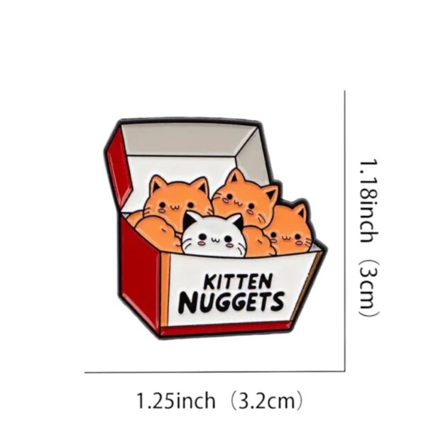 'Kitten Nuggets' Brooch/Lapel Pin - Image 3
