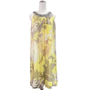 LOVERS sleeveless sequined neckline DRESS
