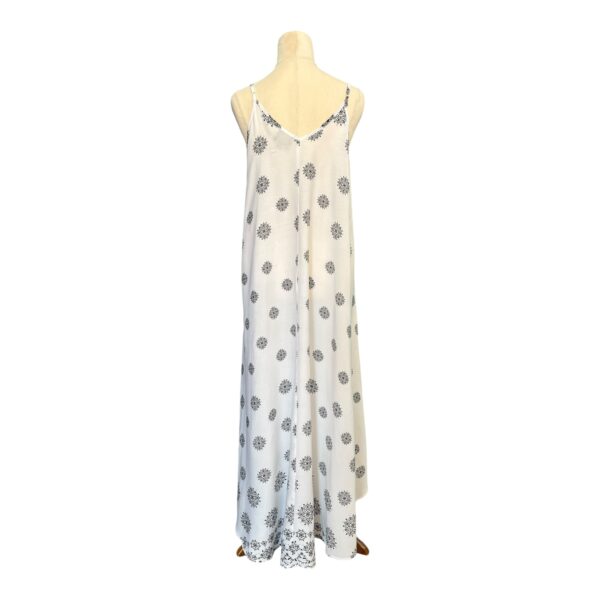 BOBBY & OLIVE Shoestring Maxi Dress-RED floral print - Image 12