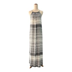 BOBBY & OLIVE Dakota Summer Maxi Dress-B&W paisley print