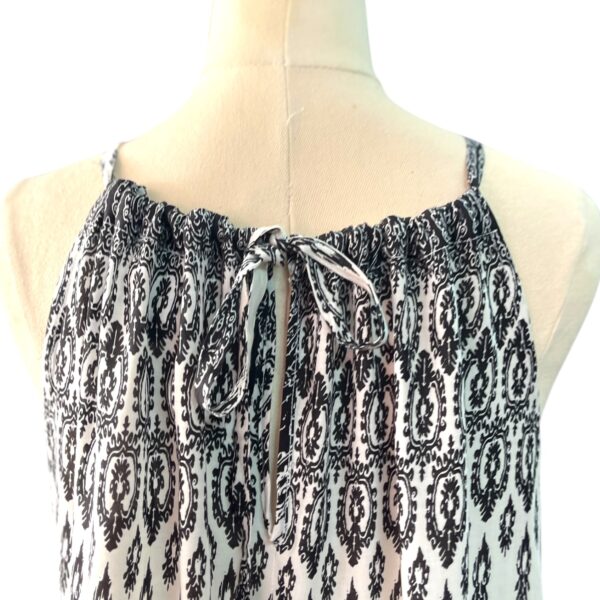 BOBBY & OLIVE Dakota Summer Maxi Dress-B&W paisley print - Image 4